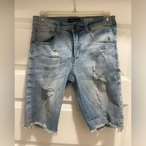 Women’s Mid Thigh Jean Shorts (Aeropostale)